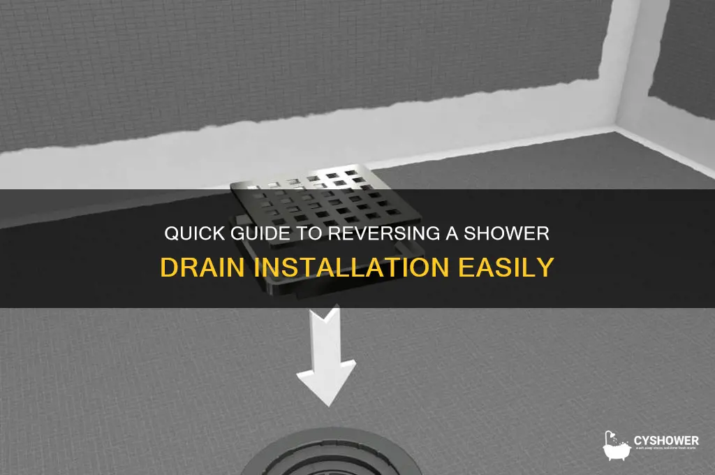 how to undo a shower drain