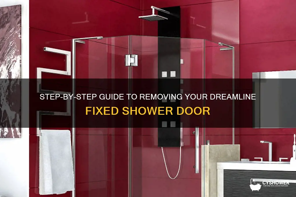 how to uninstall a dreamline fixed shower door