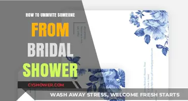 Gracefully Uninviting Guests: A Guide to Revoking Bridal Shower Invites