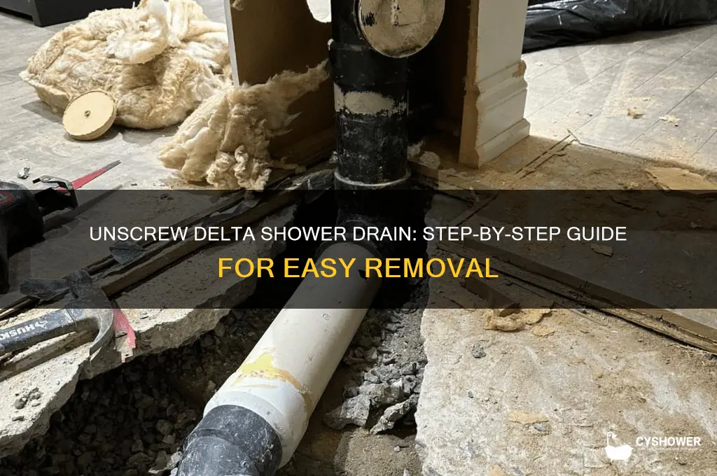 how to unscrew a delta shower drain