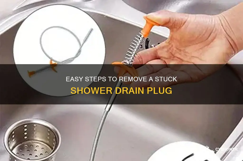 how to unscrew a shower drain plug