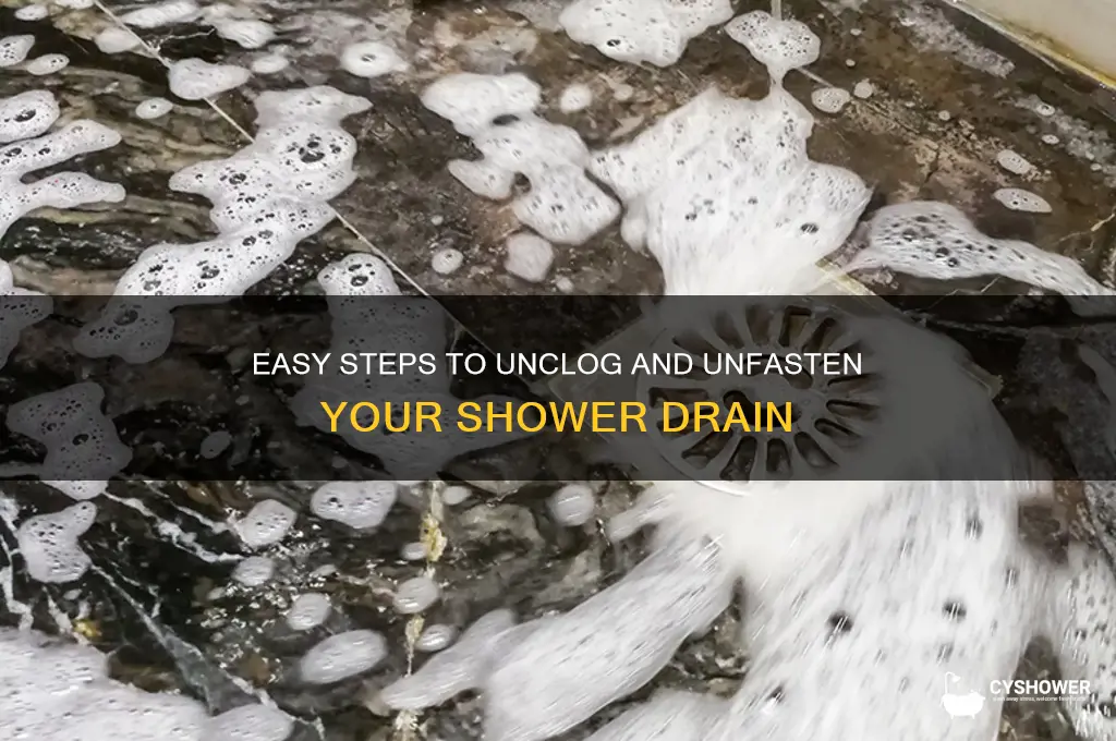 how to unscrew a shower drain
