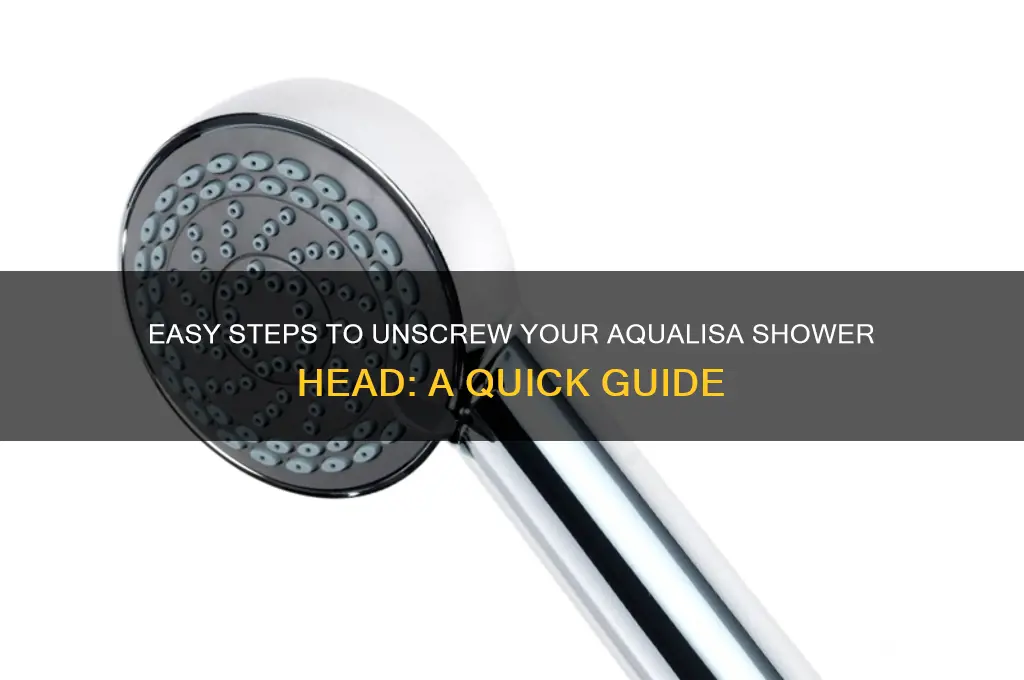 how to unscrew aqualisa shower head
