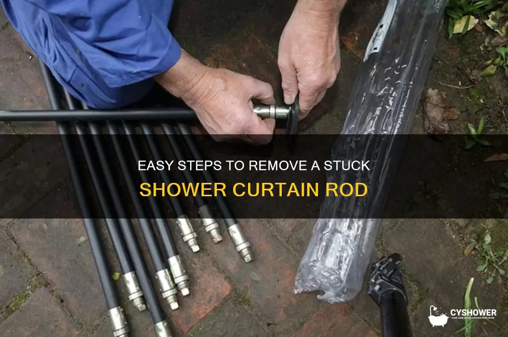 how to unscrew shower curtain rod