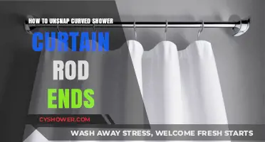 Unsnapping Curved Shower Curtain Rod Ends: A Quick DIY Guide