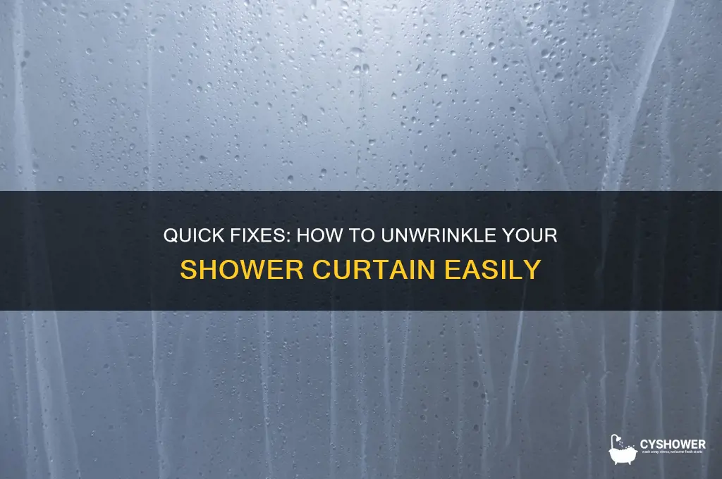 how to unwrinkle a shower curtain