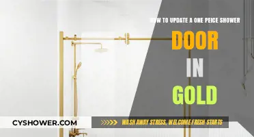 Upgrade Your Bathroom: Gold One-Piece Shower Door Update Guide