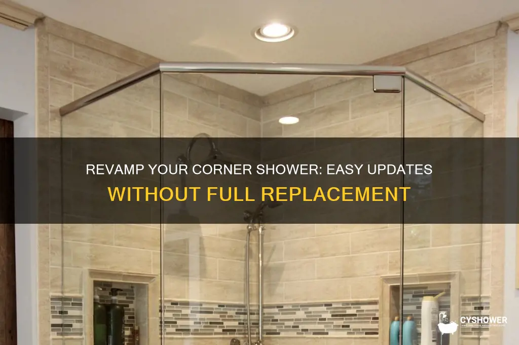 how to update an old corner shower without replacing it