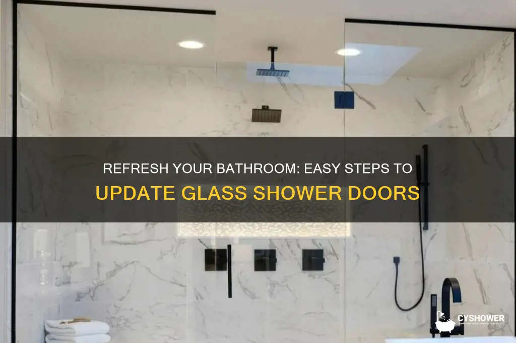how to update glass shower doors