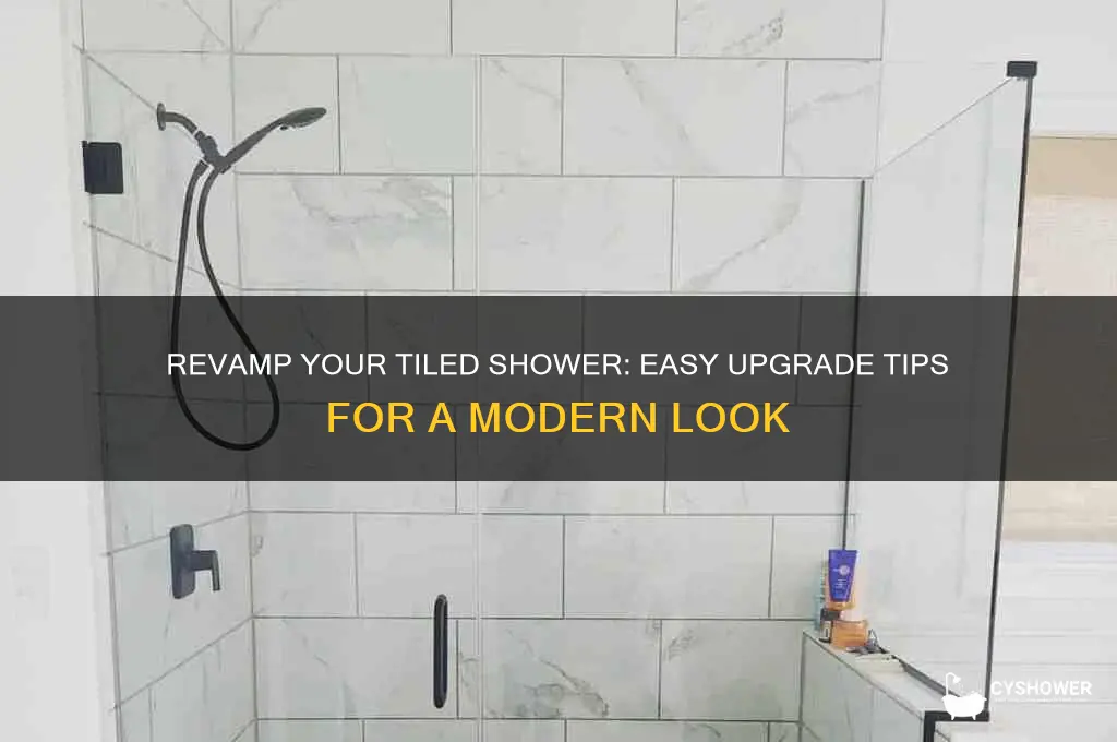 how to upgrade a shower that is tiled