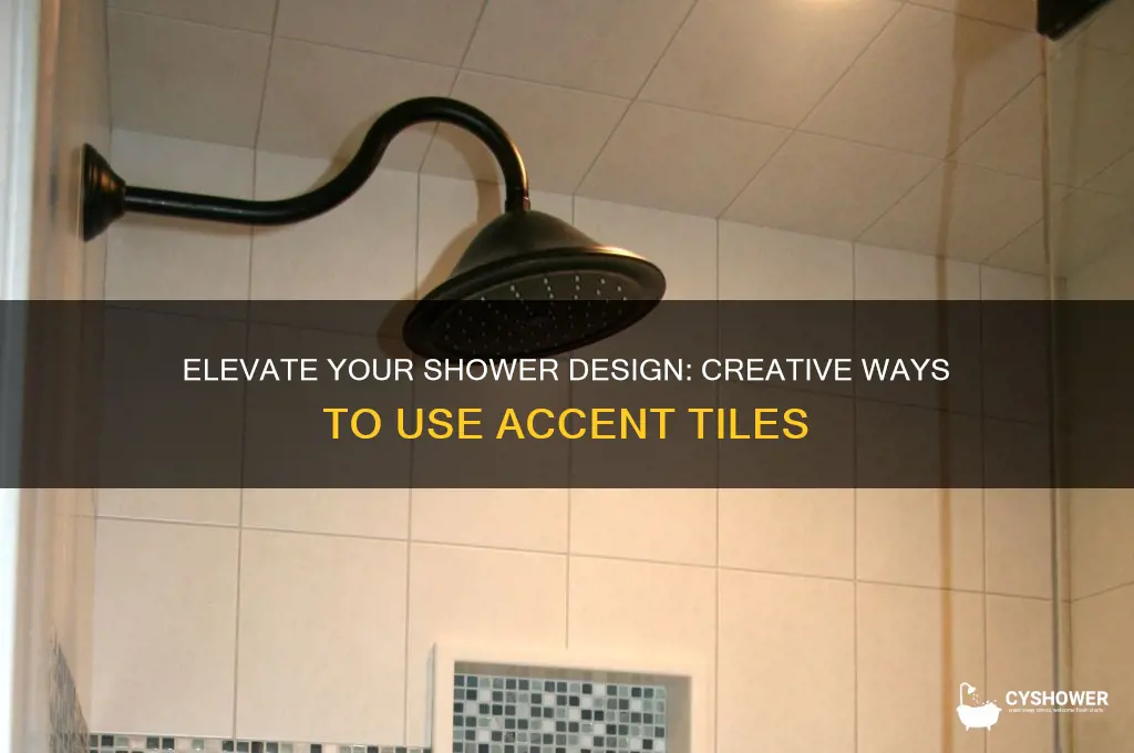 how to use accent tile in shower