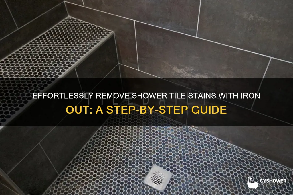 how to use iron out on shower tile