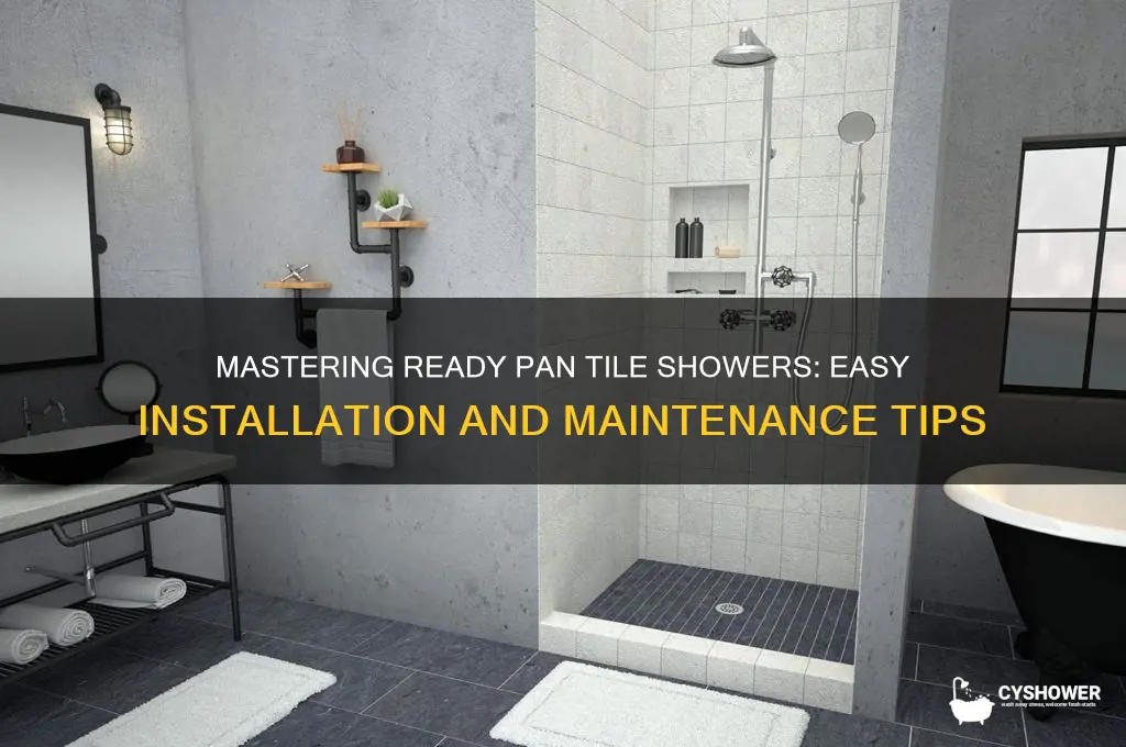 how to use ready pan tile shower