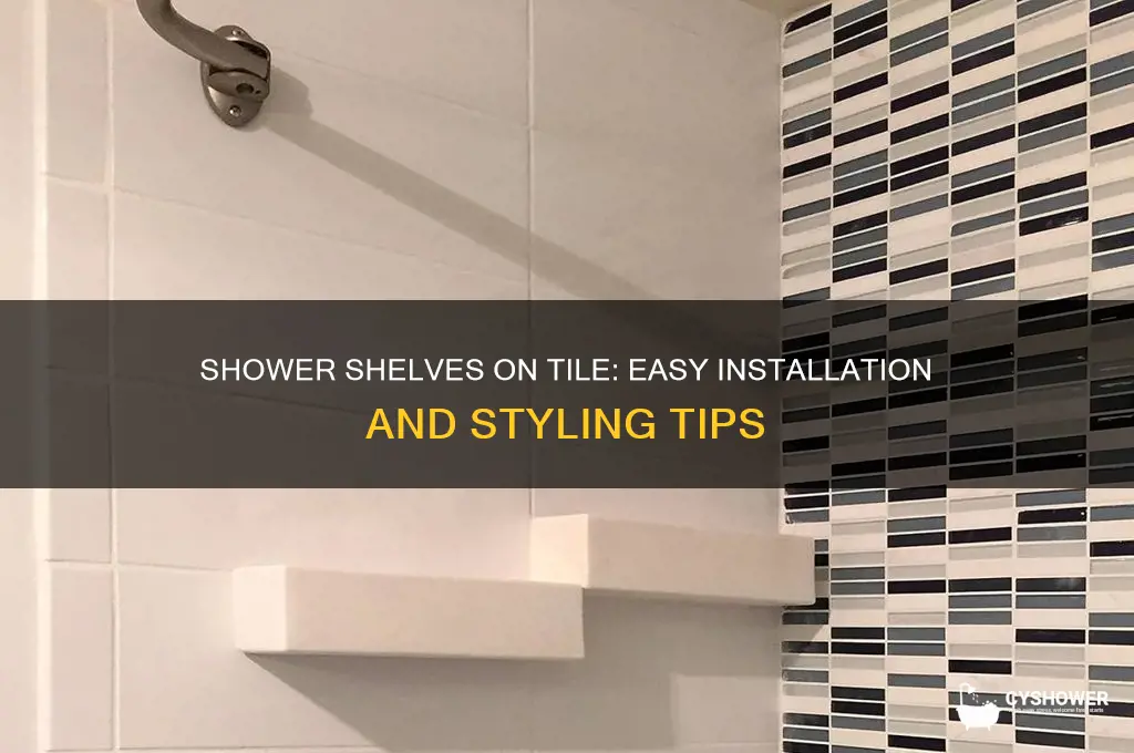 how to use shelves on tile in a shower