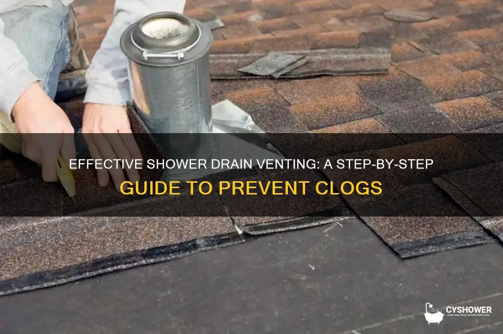 how to vent a shower drain