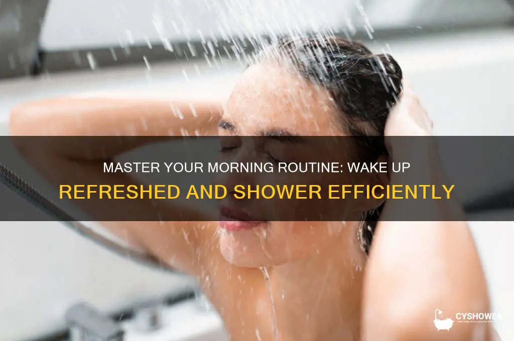 how to wake up and take a shower