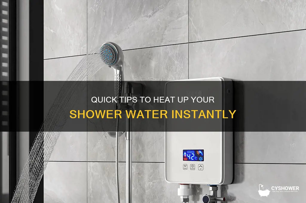 how to warm up shower water