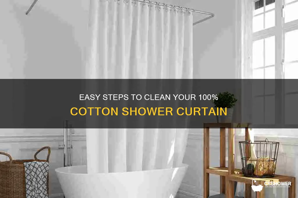 how to wash 100 cotton shower curtain