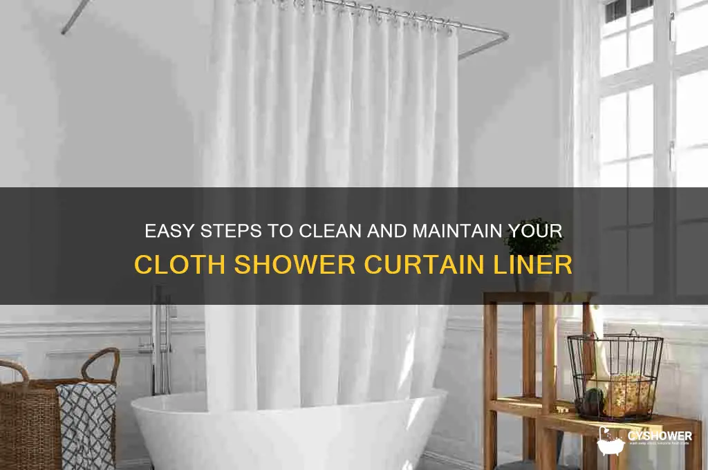 how to wash a cloth shower curtain liner