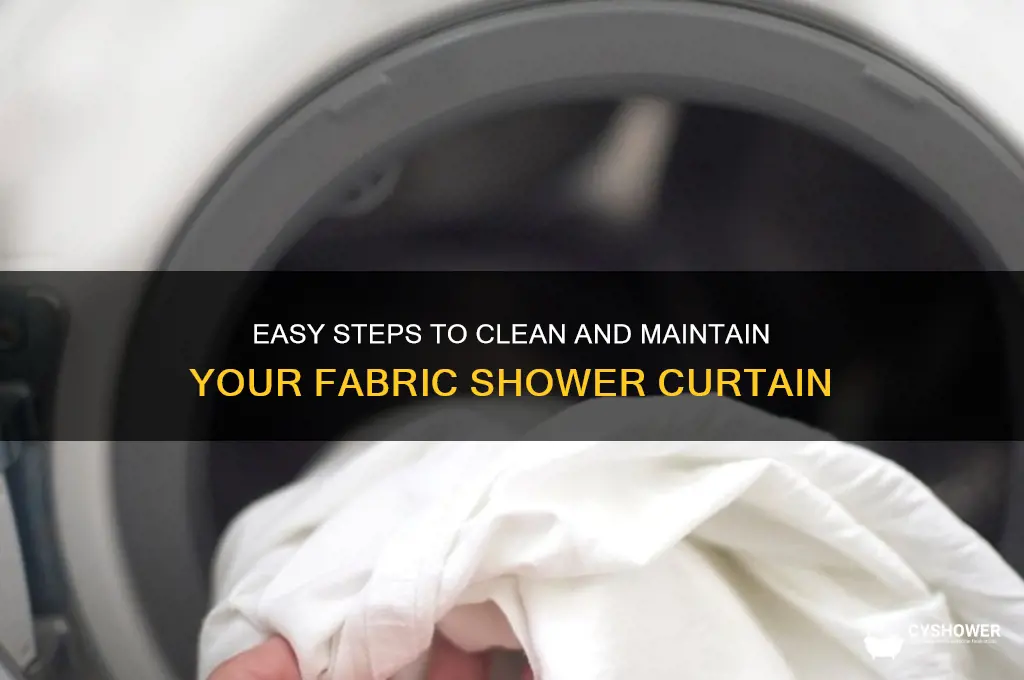 how to wash a fabric shower curtain