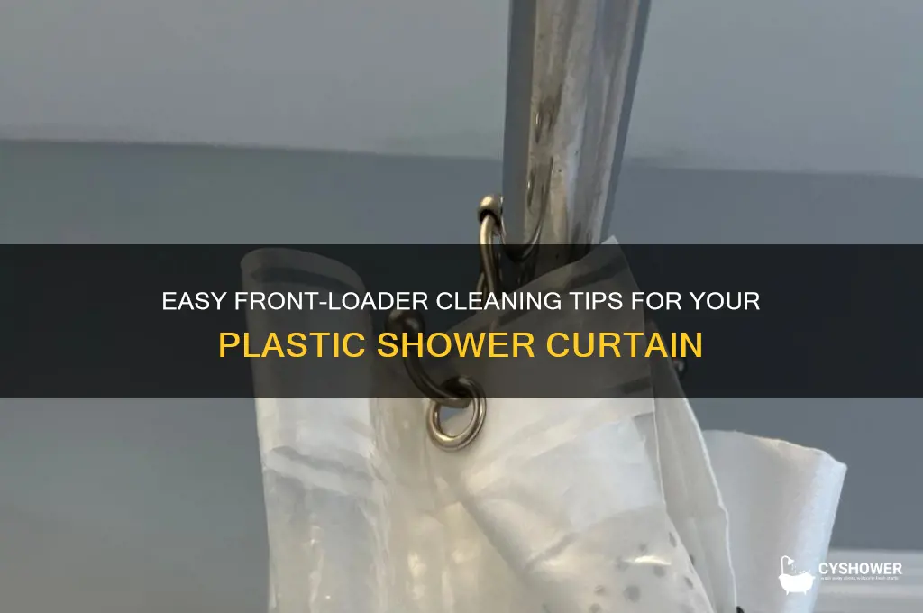 how to wash a plastic shower curtain in a front-loader