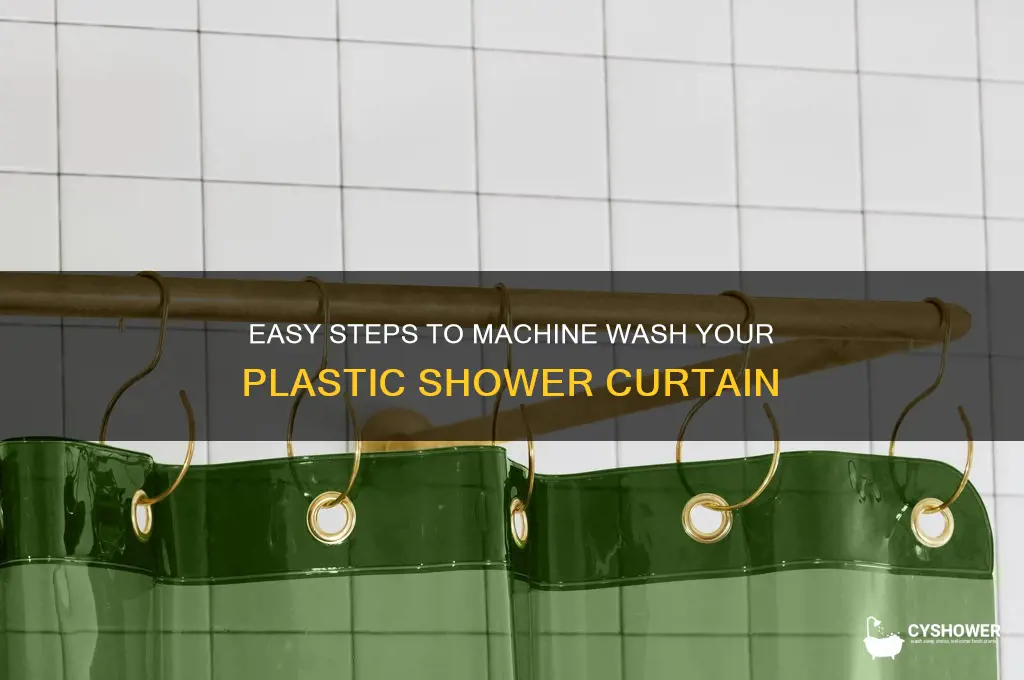 how to wash a plastic shower curtain in washing machine