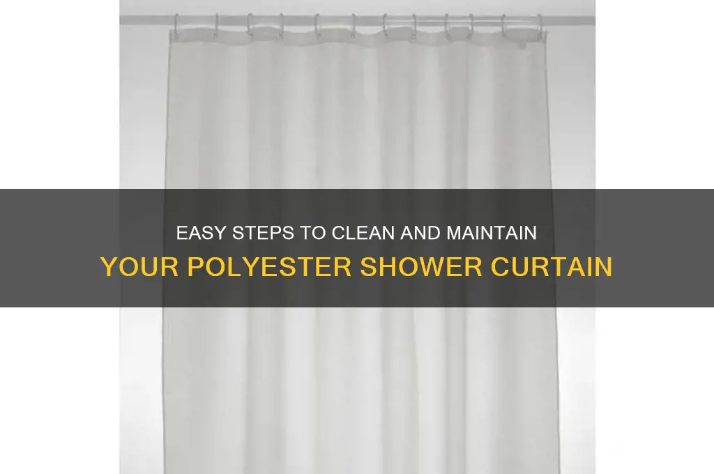 how to wash a polyester shower curtain