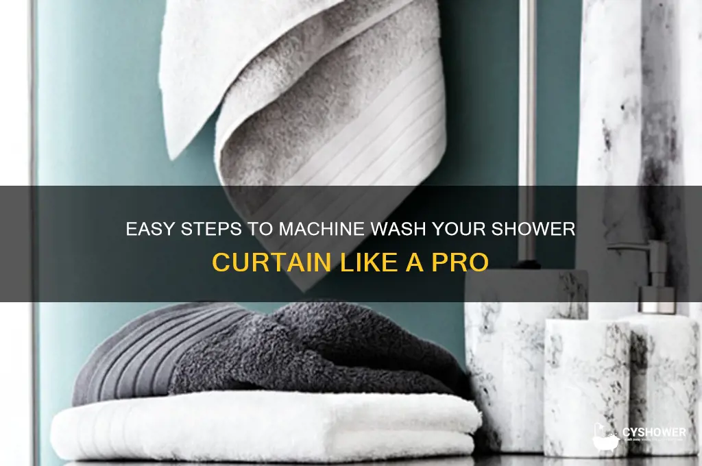 how to wash a shower curtain in the washer