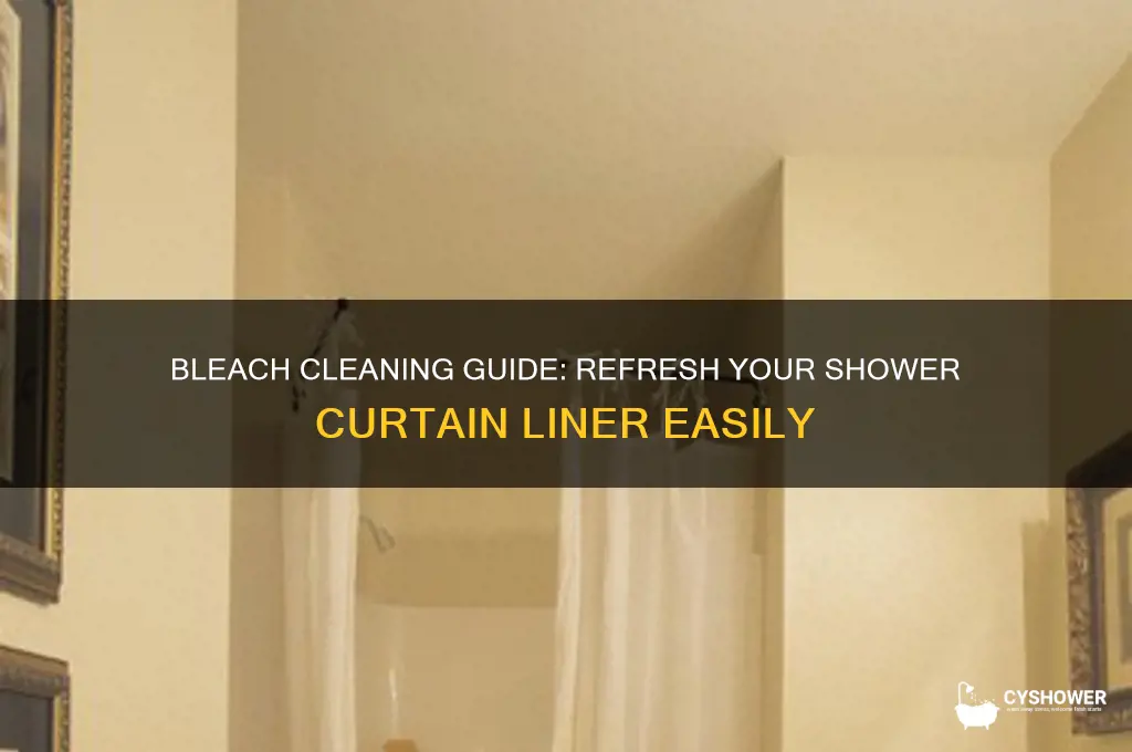 how to wash a shower curtain liner with bleach