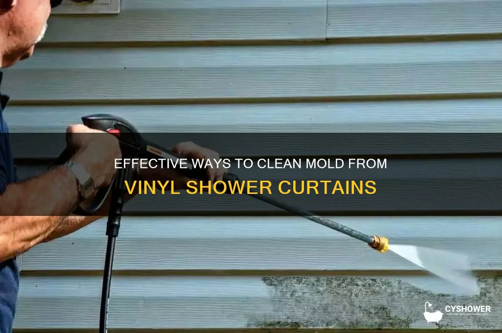 how to wash a vinyl shower curtain mold