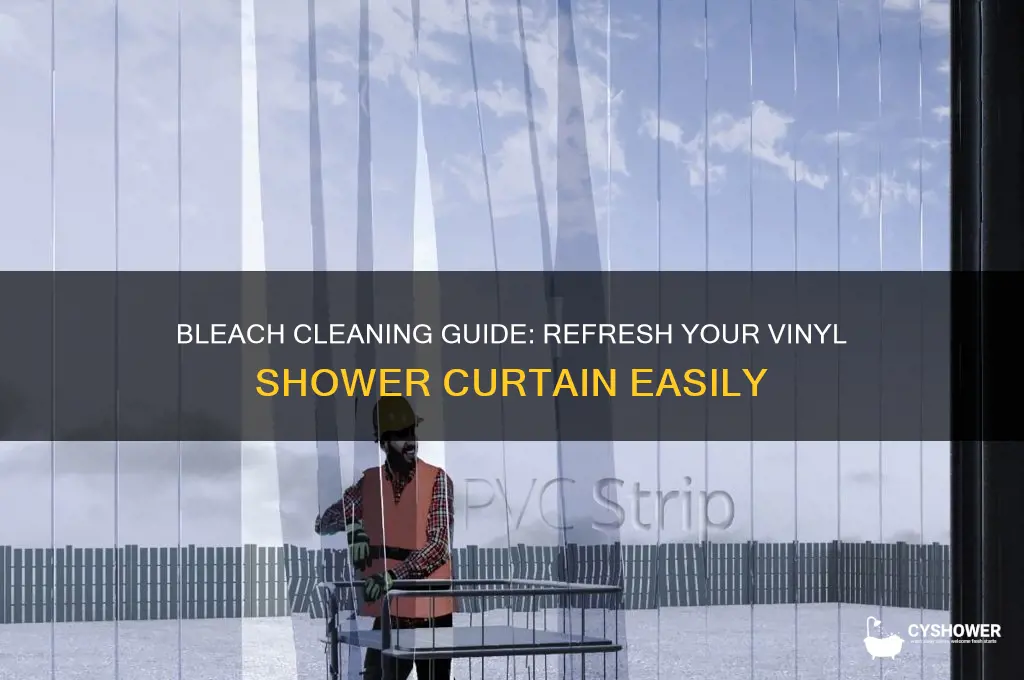 how to wash a vinyl shower curtain with bleach