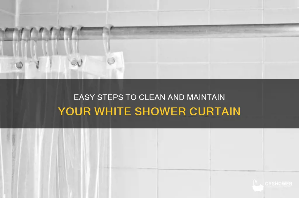 how to wash a white shower curtain