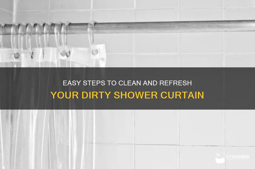 how to wash dirty shower curtain