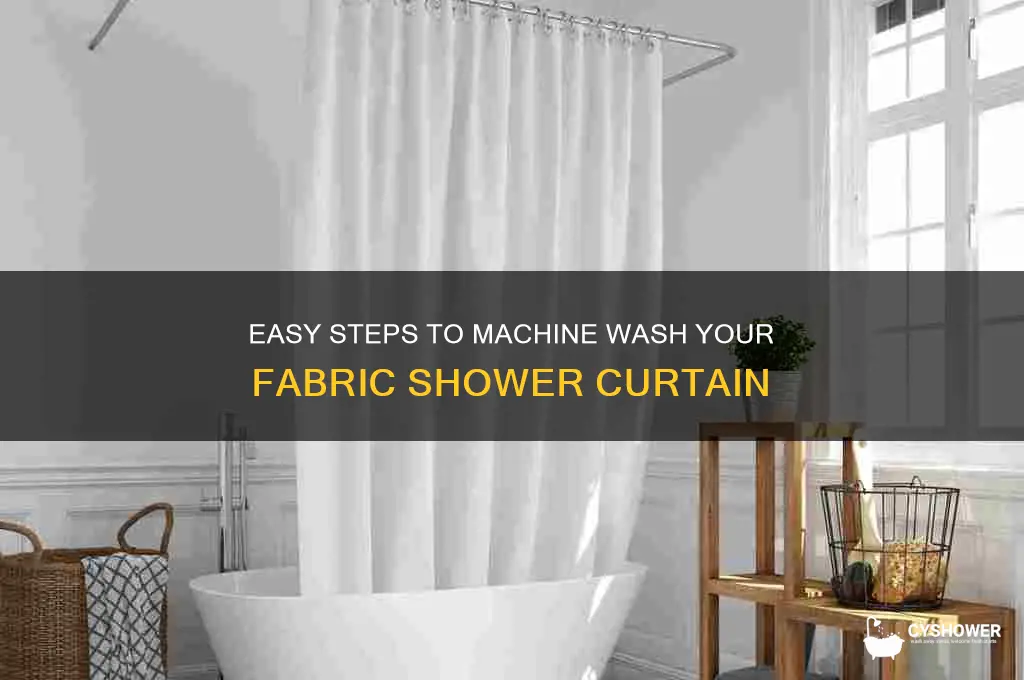 how to wash fabric shower curtain in washing machine