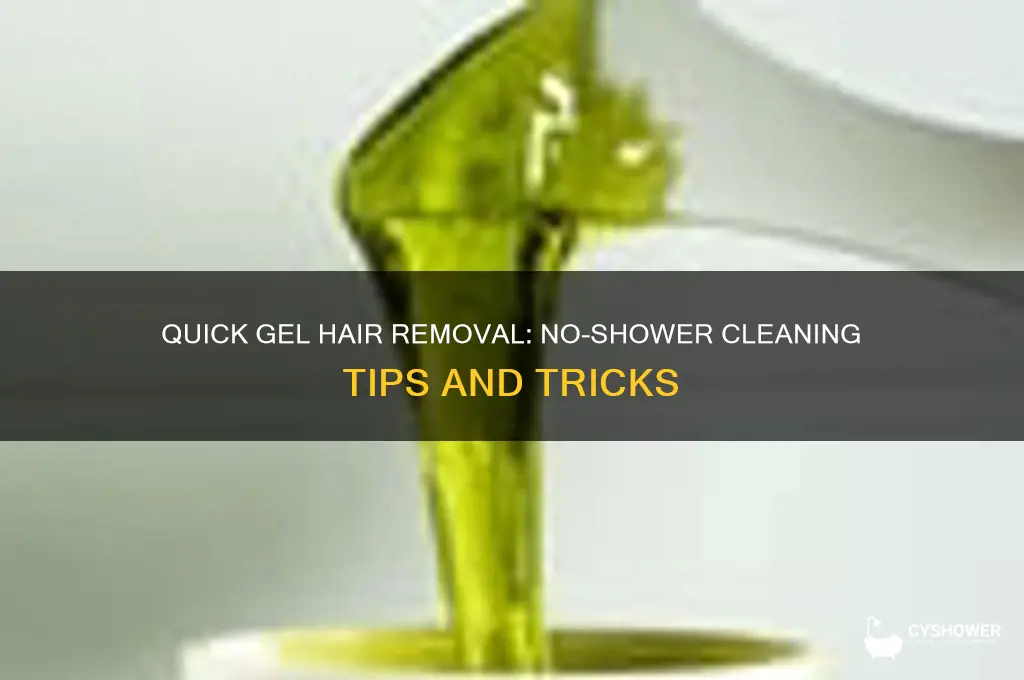 how to wash gel out of hair without shower