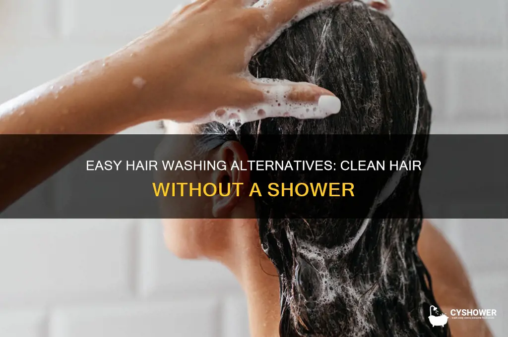 how to wash hair not in shower