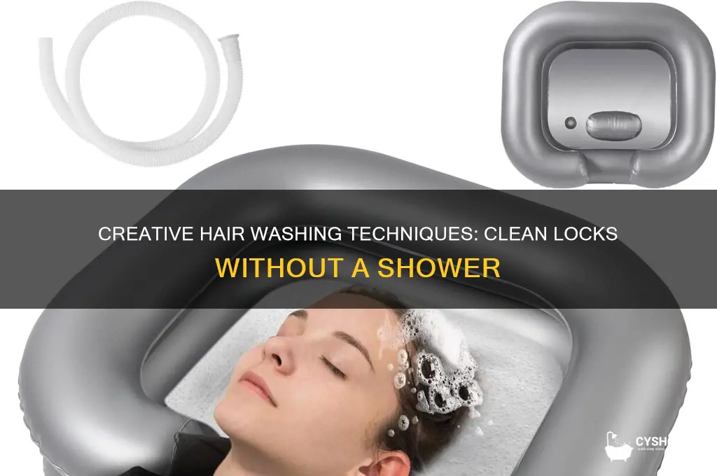 how to wash hair outside of shower