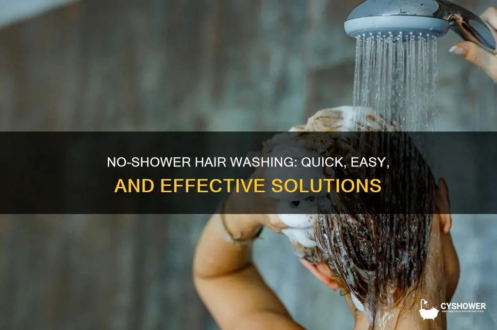 how to wash hair when you can t shower