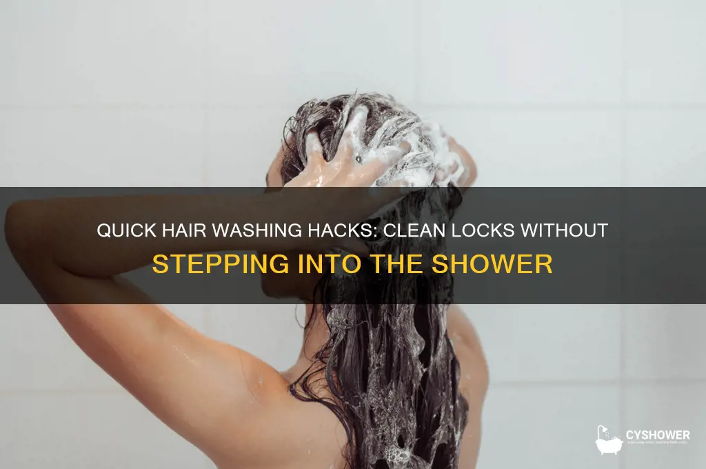 how to wash hair without getting into shower