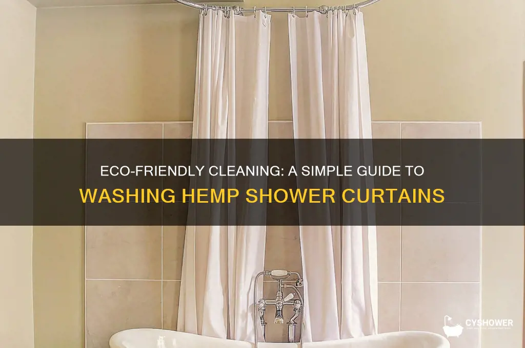 how to wash hemp shower curtain