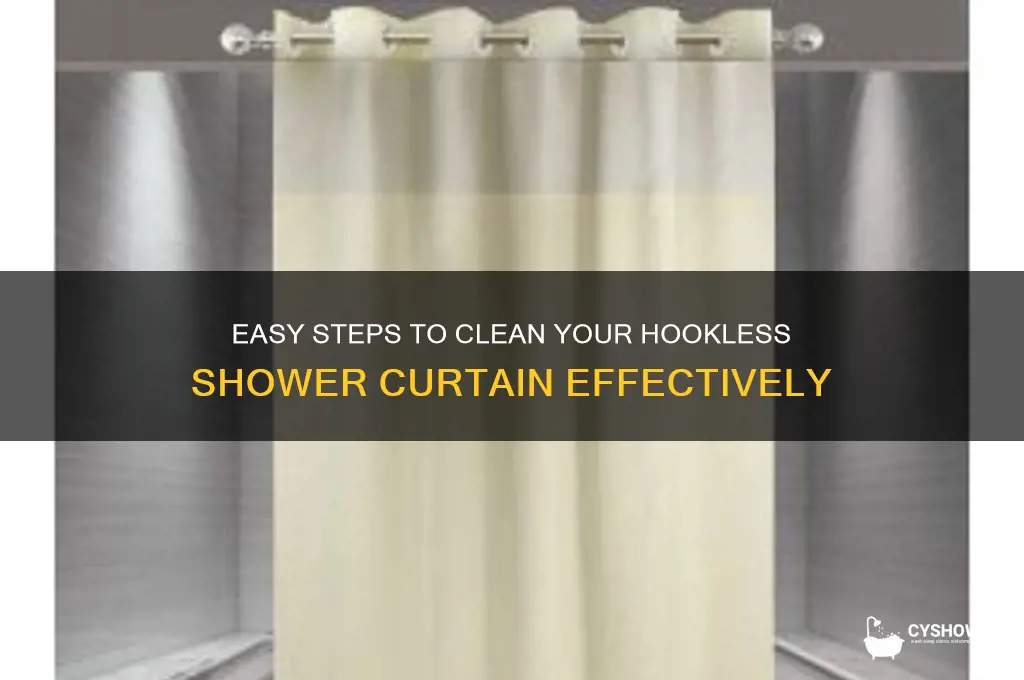 how to wash hookless shower curtain