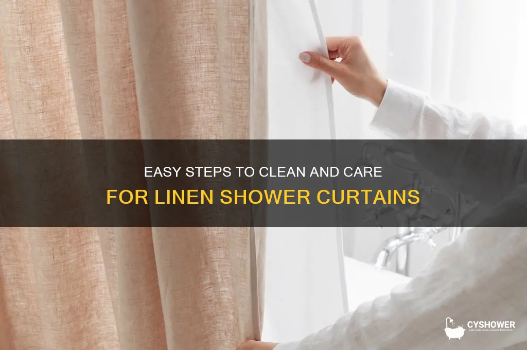 how to wash linen shower curtain