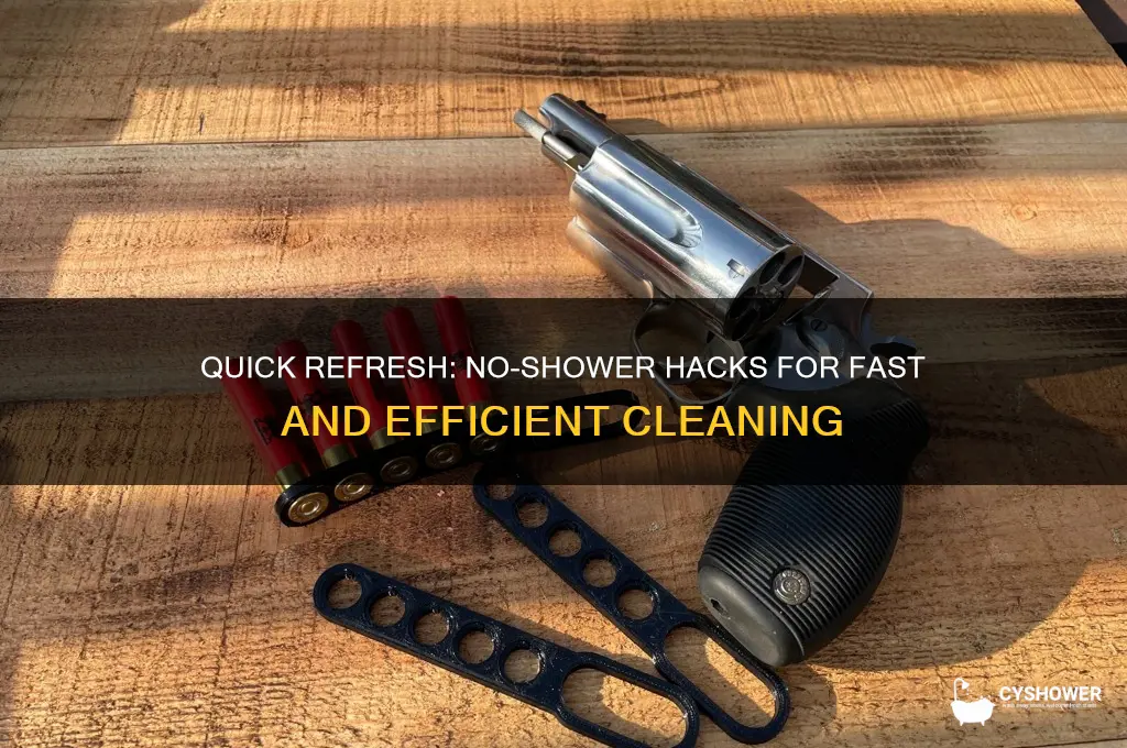 how to wash quickly without getting into the shower