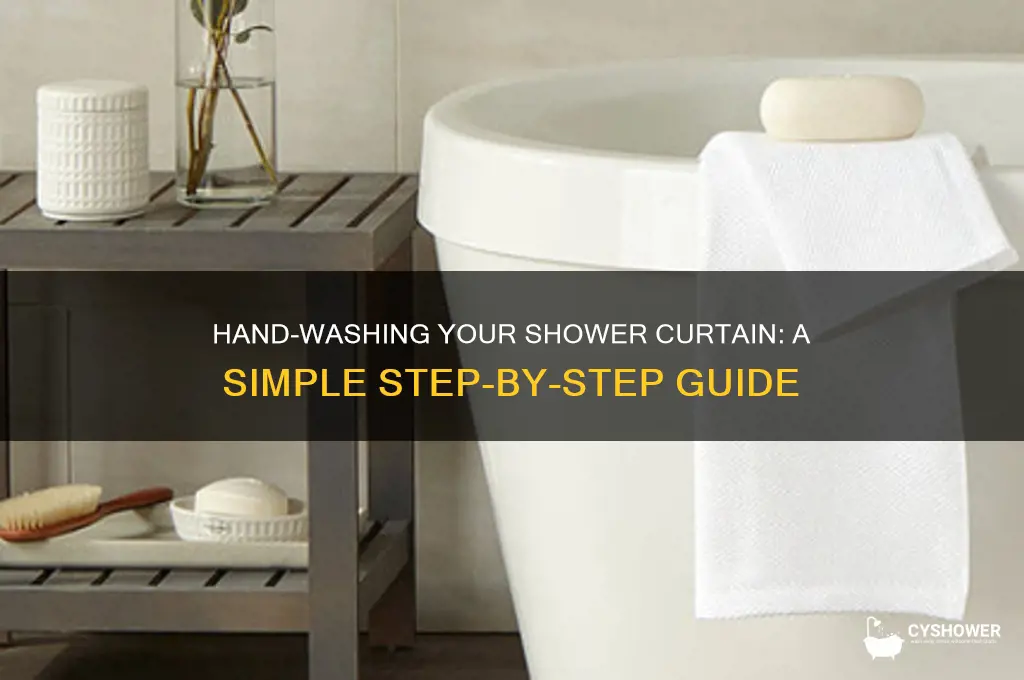 how to wash shower curtain by hand