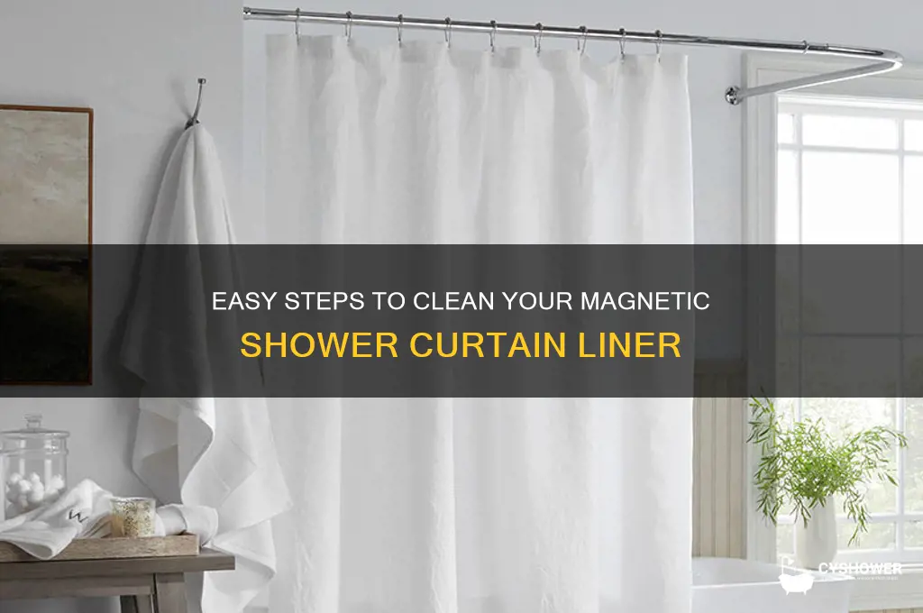 how to wash shower curtain liner with magnets