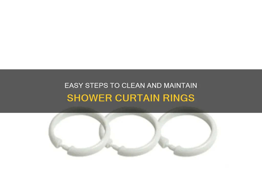 how to wash shower curtain rings
