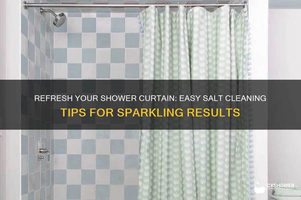 how to wash shower curtain with salt