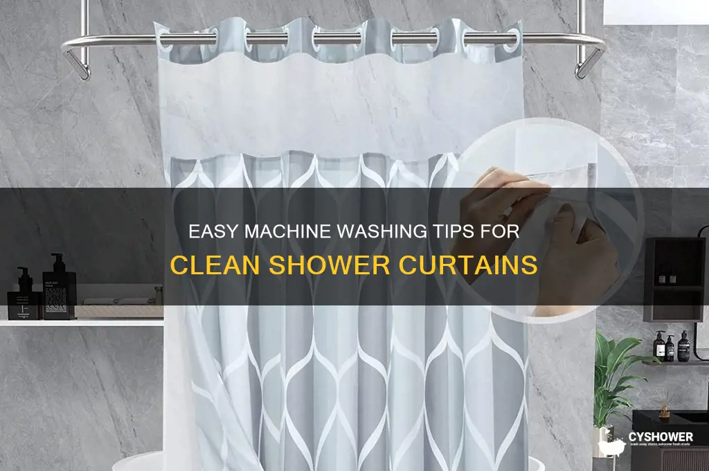 how to wash shower curtains in washing machine