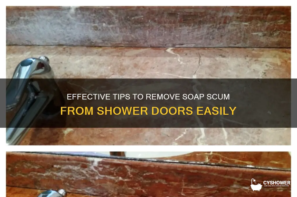 how to wash skum off shower doors