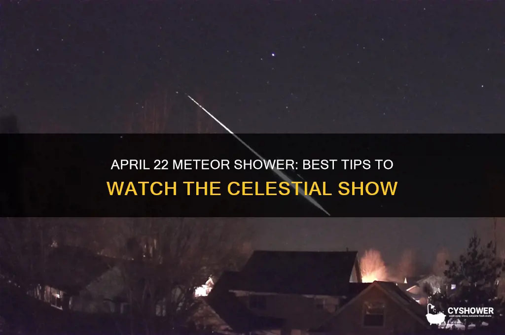 how to watch the meteor shower april 22